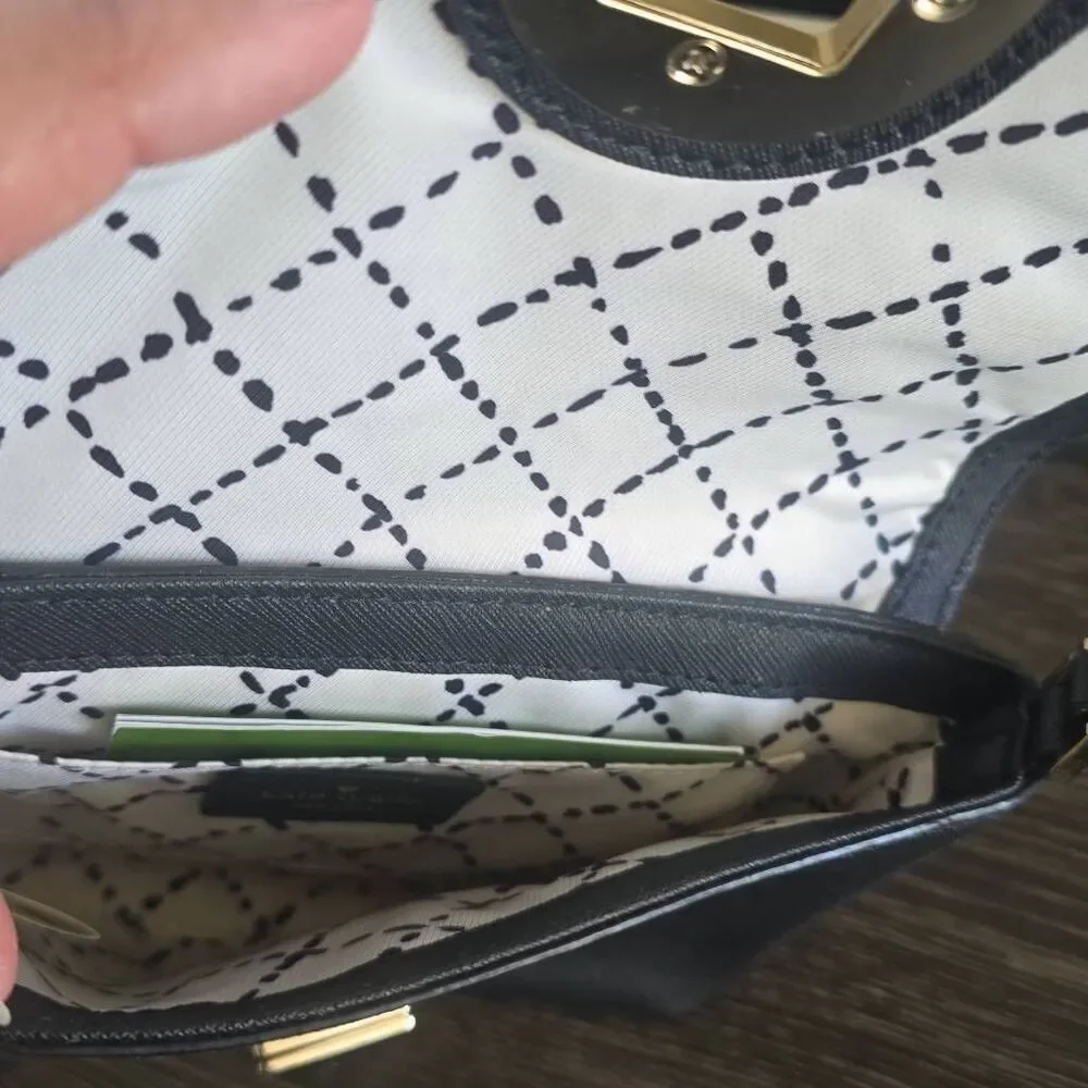 KATE SPADE Sally Twist Lock Crossbody, Blk Mini Bag, NWOT, GOLD Hardware